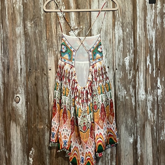 EUC ZARA STRAPY EMBELLISHED FLIRTY MINI DRESS, size small - Picture 6 of 9